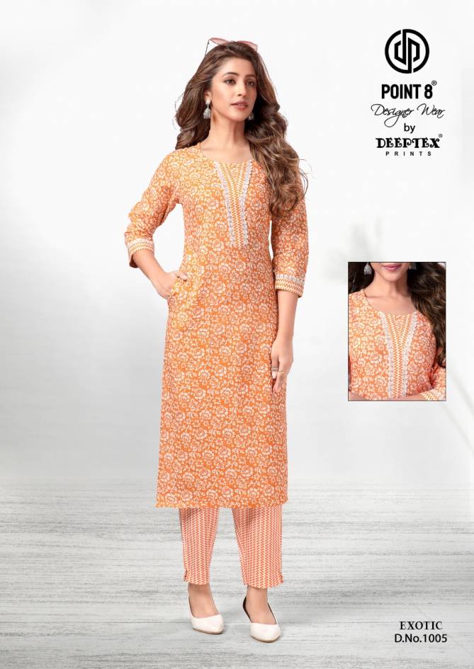 Deeptex Exotic 1 Casual Wear Wholesale Kurti With Pant Collection